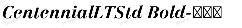 CentennialLTStd Bold字体转换